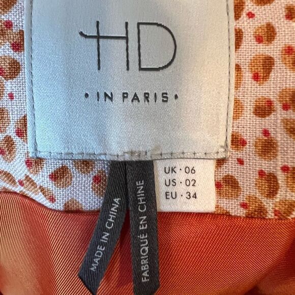 Anthropologie HD in Paris Linen Ombré Petal Pencil Skirt - Picture 2 of 8